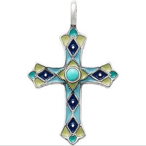 Retired James Avery Byzantine Cross Necklace